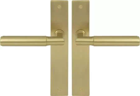 Lumina Longplate Lever Set - Plain - MSB