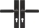 Lumina Longplate Euro Handles - Linear Knurl  - DRB