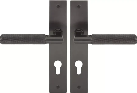 Lumina Longplate Euro Handles - Diamond Knurl   - GN