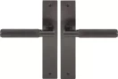 Lumina Longplate Lever Set - Diamond Knurl   - GN