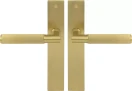 Lumina Longplate Lever Set - Linear Knurl - MSB