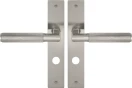Lumina Longplate Privacy Handles - Diamond Knurl   - BN