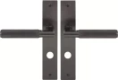 Lumina Longplate Privacy Handles - Diamond Knurl   - GN