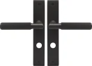 Lumina Longplate Privacy Handles - Linear Knurl - DRB