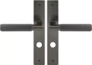Lumina Longplate Privacy Handles - Linear Knurl - GN