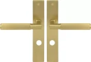 Lumina Longplate Privacy Handles - Linear Knurl - MSB