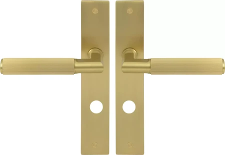 Lumina Longplate Privacy Handles - Linear Knurl - MSB