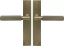 Lumina Longplate Lever Set - Linear Knurl - RB