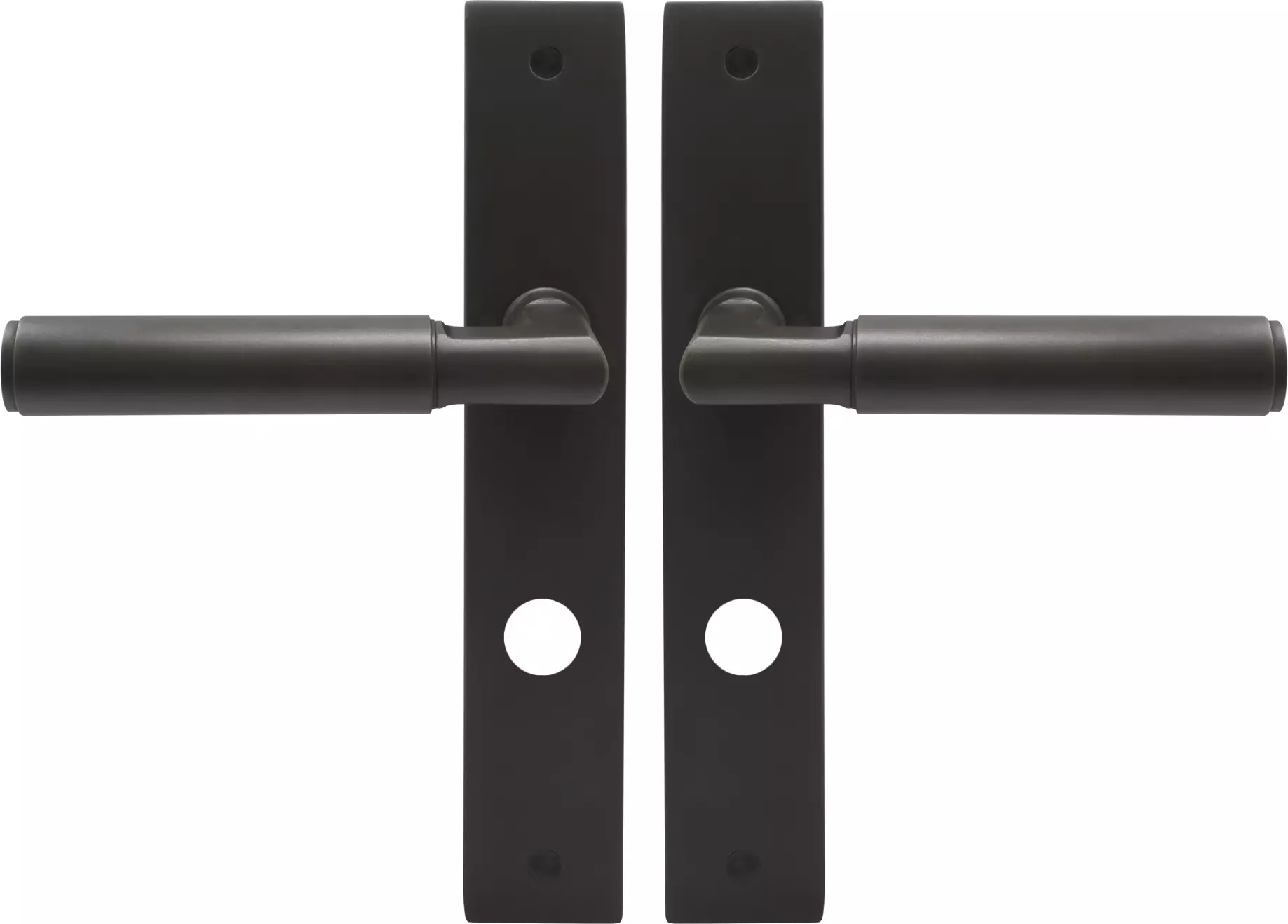 Lumina Longplate Privacy Handles - Plain - DRB