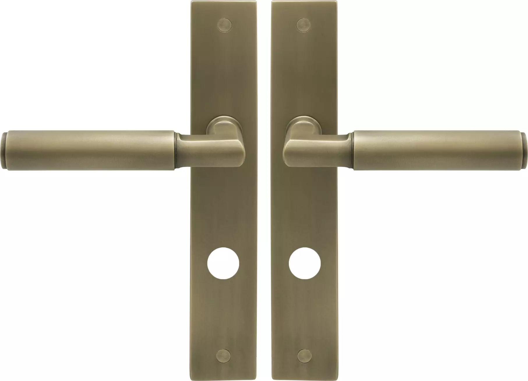 Lumina Longplate Privacy Handles - Plain - RB