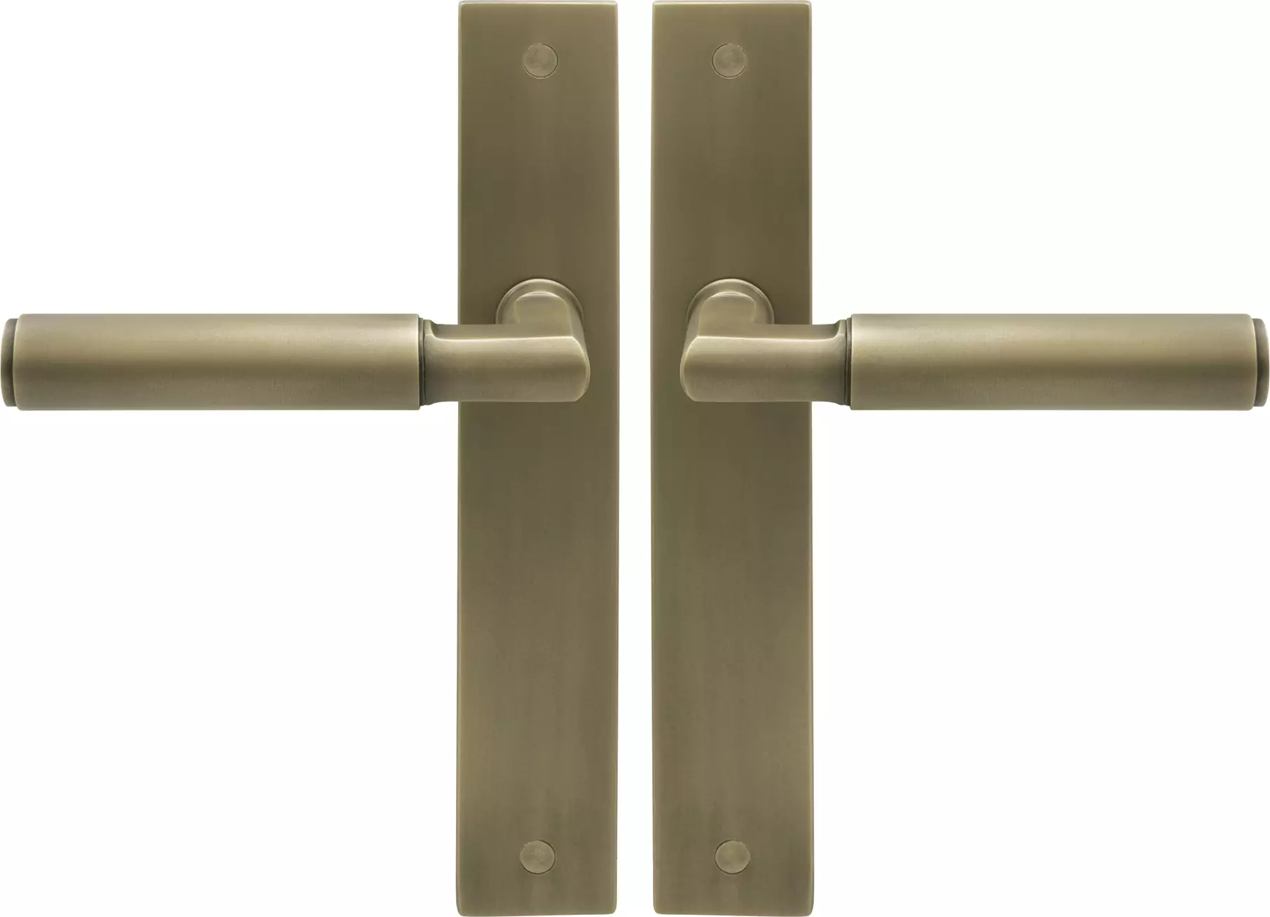 Lumina Longplate Lever Set - Plain - RB