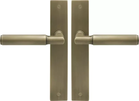Lumina Longplate Lever Set - Plain - RB