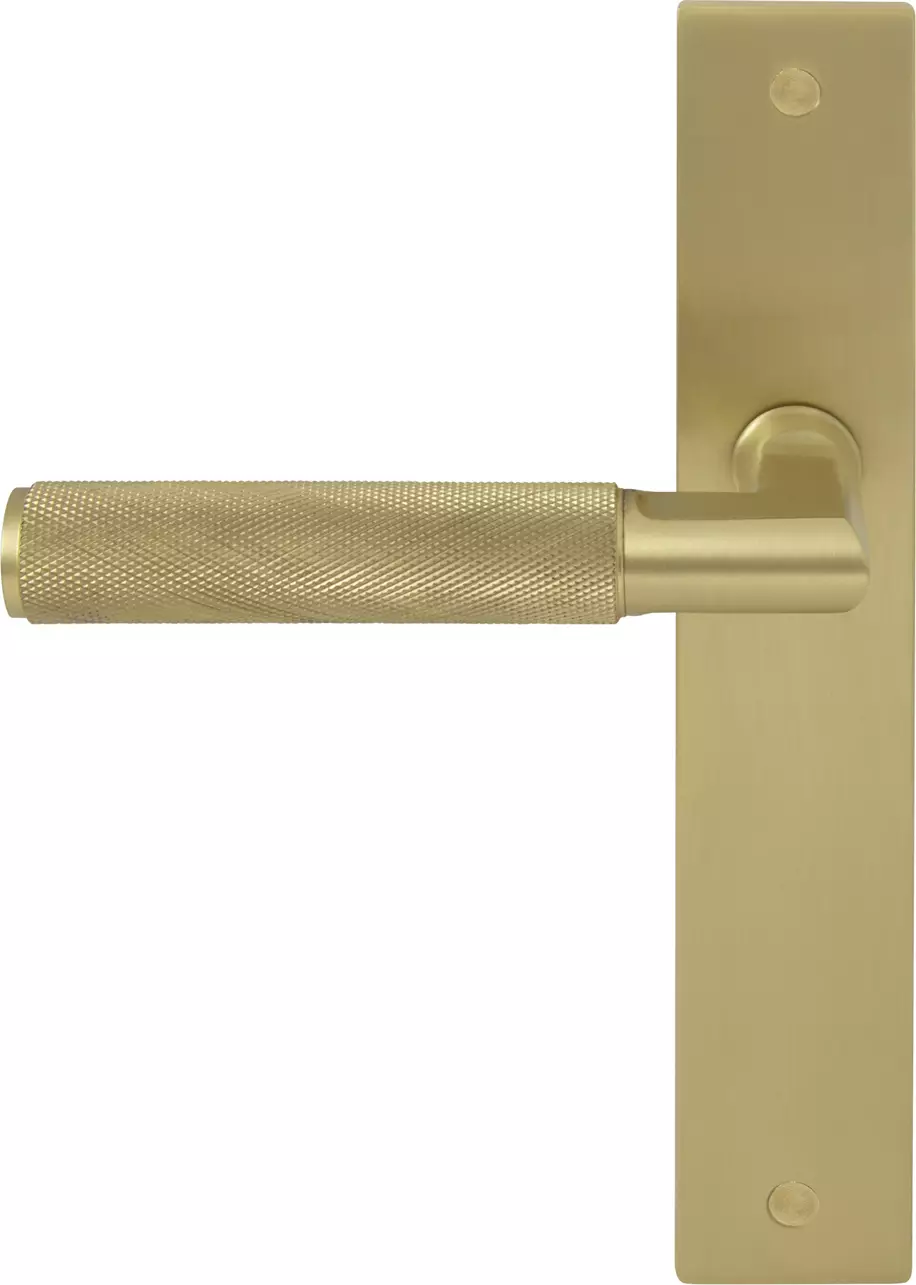 Lumina Longplate Dummy Lever RH - Diamond Knurl   - MSB