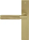 Lumina Longplate Dummy Lever RH - Diamond Knurl   - MSB
