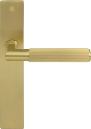 Lumina Longplate Dummy Lever LH - Linear Knurl - MSB