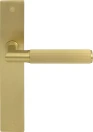 Lumina Longplate Dummy Lever LH - Linear Knurl - MSB