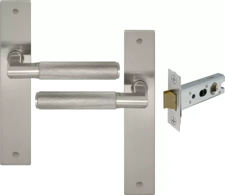 Lumina Longplate Passage Set - Diamond Knurl   - BN