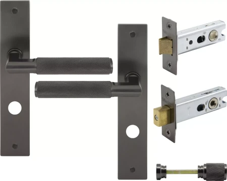 Lumina Longplate Privacy Set - Diamond Knurl   - GN