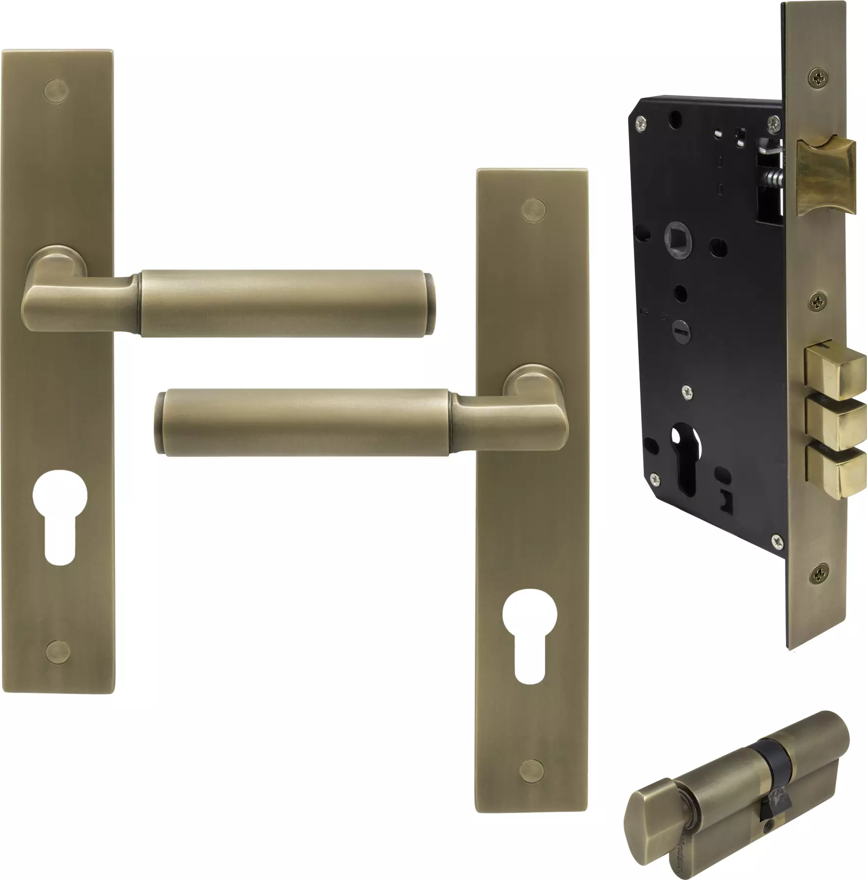 Lumina Longplate Entrance Set - K/T - Plain - RB