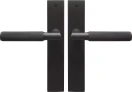 Lumina Longplate Lever Set - Diamond Knurl   - DRB
