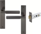 Lumina Longplate Passage Set - Linear Knurl - GN