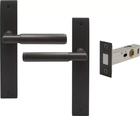 Lumina Longplate Passage Set - Magn. Latch - Plain - DRB