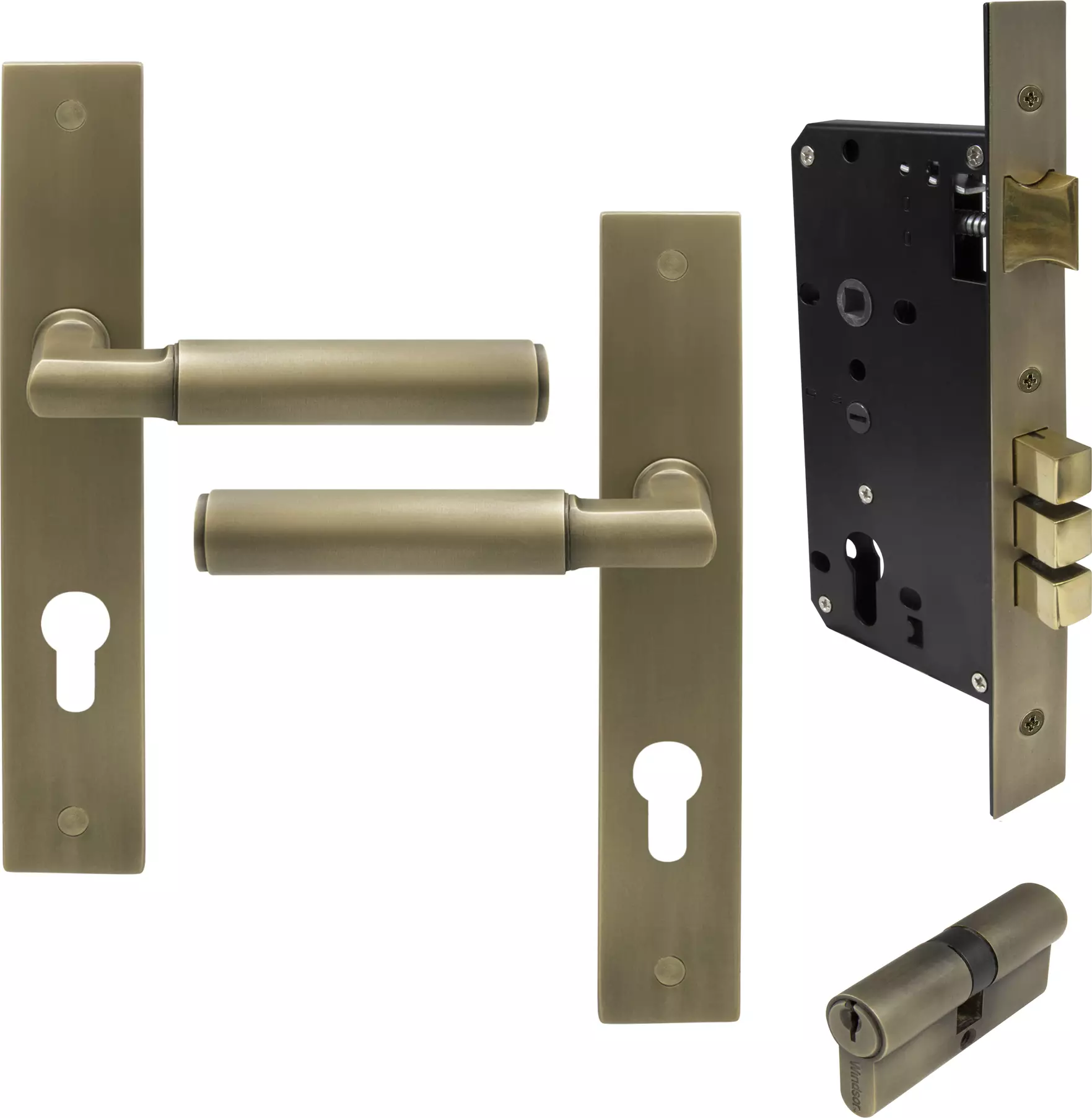 Lumina Longplate Entrance Set - K/K - Plain - RB