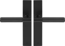 Verge Longplate Lever Set - Diamond Knurl - BLK