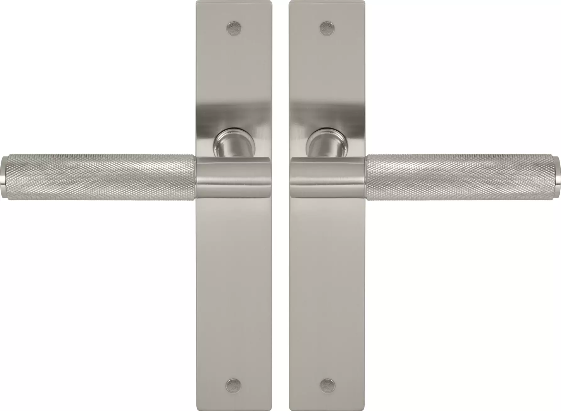 Verge Longplate Lever Set - Diamond Knurl - BN