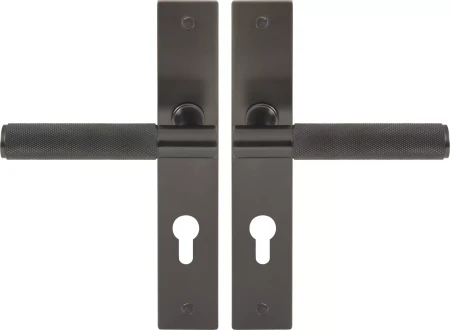 Verge Longplate Euro Handles - Diamond Knurl - GN