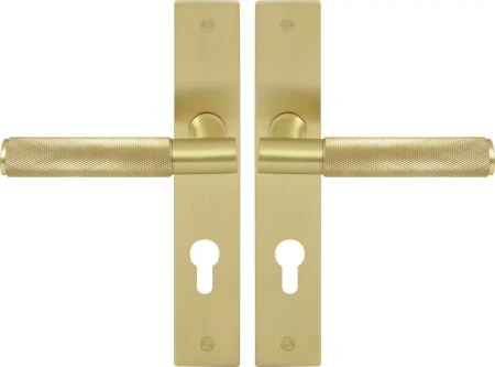 Verge Longplate Euro Handles - Diamond Knurl - MSB