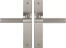 Verge Longplate Lever Set - Linear Knurl - BN