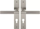 Verge Longplate Euro Handles - Linear Knurl - BN