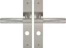 Verge Longplate Privacy Handles - Diamond Knurl - BN