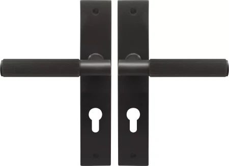 Verge Longplate Euro Handles - Linear Knurl - DRB