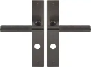 Verge Longplate Privacy Handles - Diamond Knurl - GN