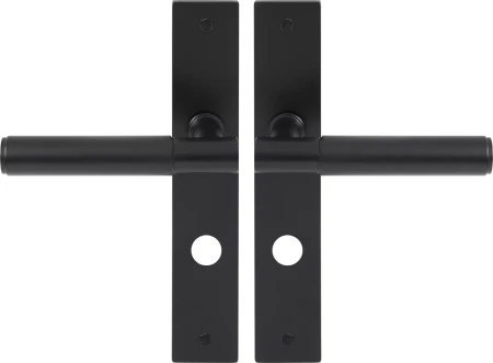 Verge Longplate Privacy Handles - Plain - BLK