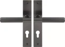 Verge Longplate Euro Handles - Linear Knurl - GN