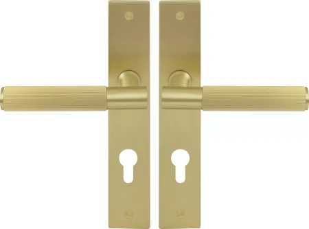 Verge Longplate Euro Handles - Linear Knurl - MSB