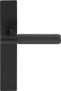 Verge Longplate Dummy Lever LH - Diamond Knurl - BLK