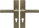 Verge Longplate Euro Handles - Linear Knurl - RB