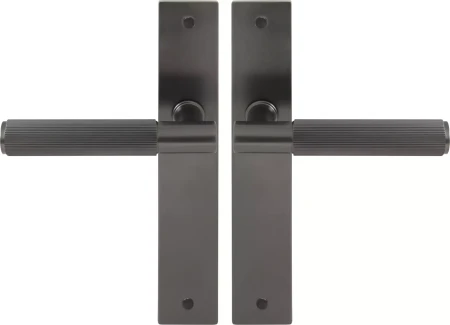 Verge Longplate Lever Set - Linear Knurl - GN