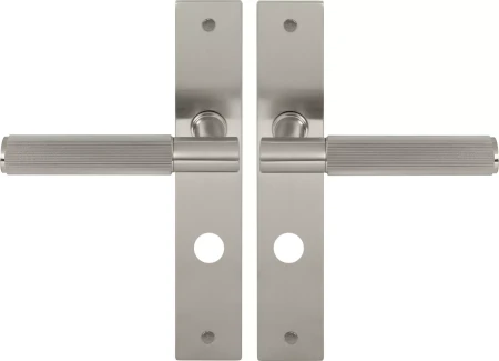 Verge Longplate Privacy Handles - Linear Knurl - BN