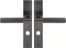 Verge Longplate Privacy Handles - Linear Knurl - GN