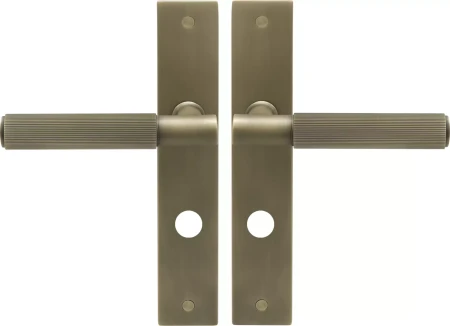 Verge Longplate Privacy Handles - Linear Knurl - RB
