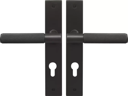 Verge Longplate Euro Handles - Diamond Knurl - DRB
