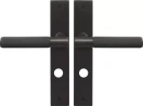 Verge Longplate Privacy Handles - Diamond Knurl - DRB
