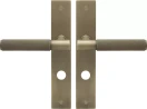 Verge Longplate Privacy Handles - Diamond Knurl - RB