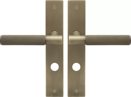 Verge Longplate Privacy Handles - Diamond Knurl - RB