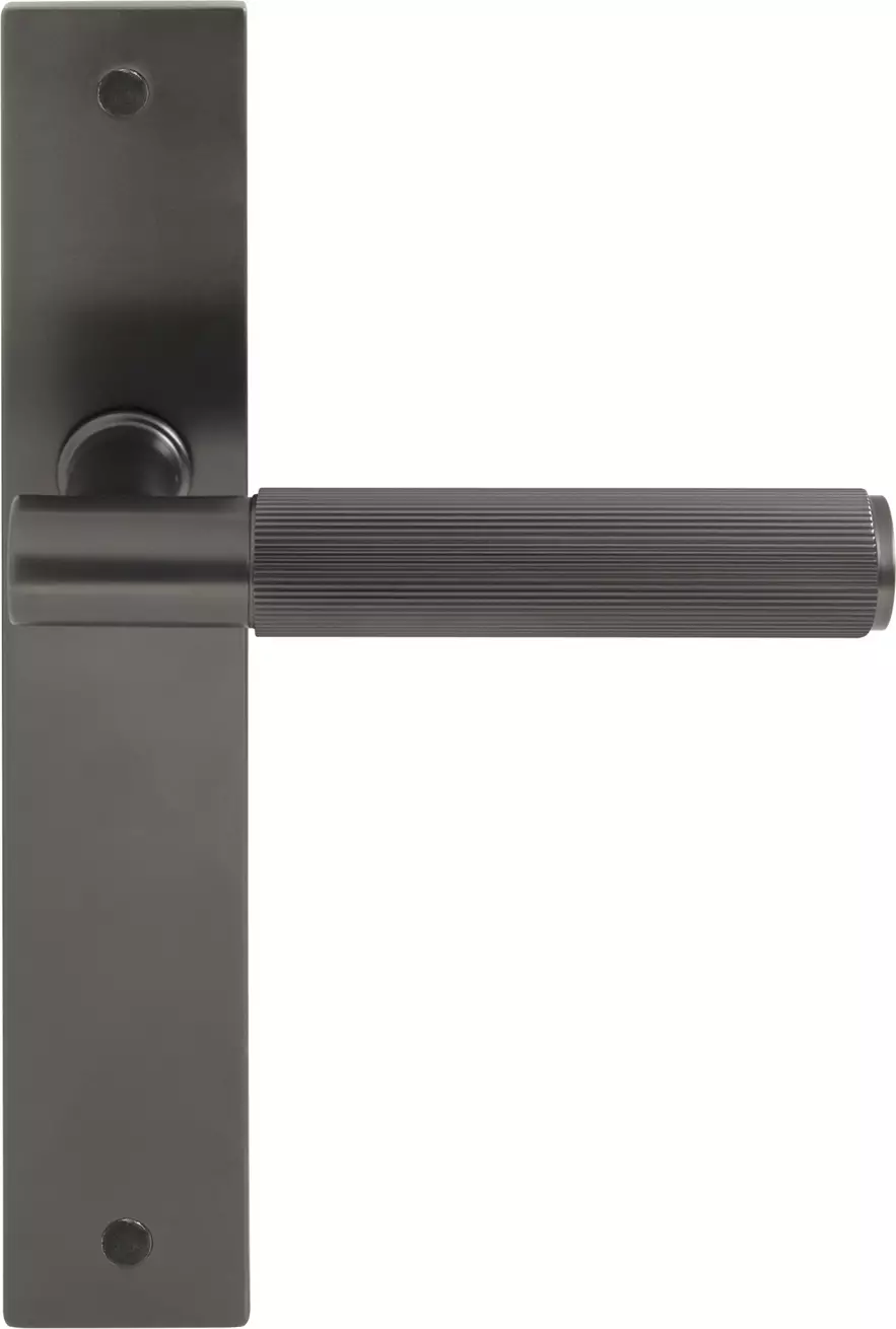 Verge Longplate Dummy Lever LH - Linear Knurl Knurl - GN